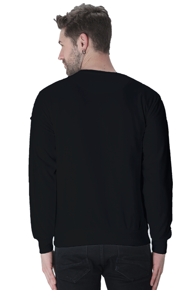 Round Neck Full Sleeve Biker Sweatshirt (Lost is Just another Word)