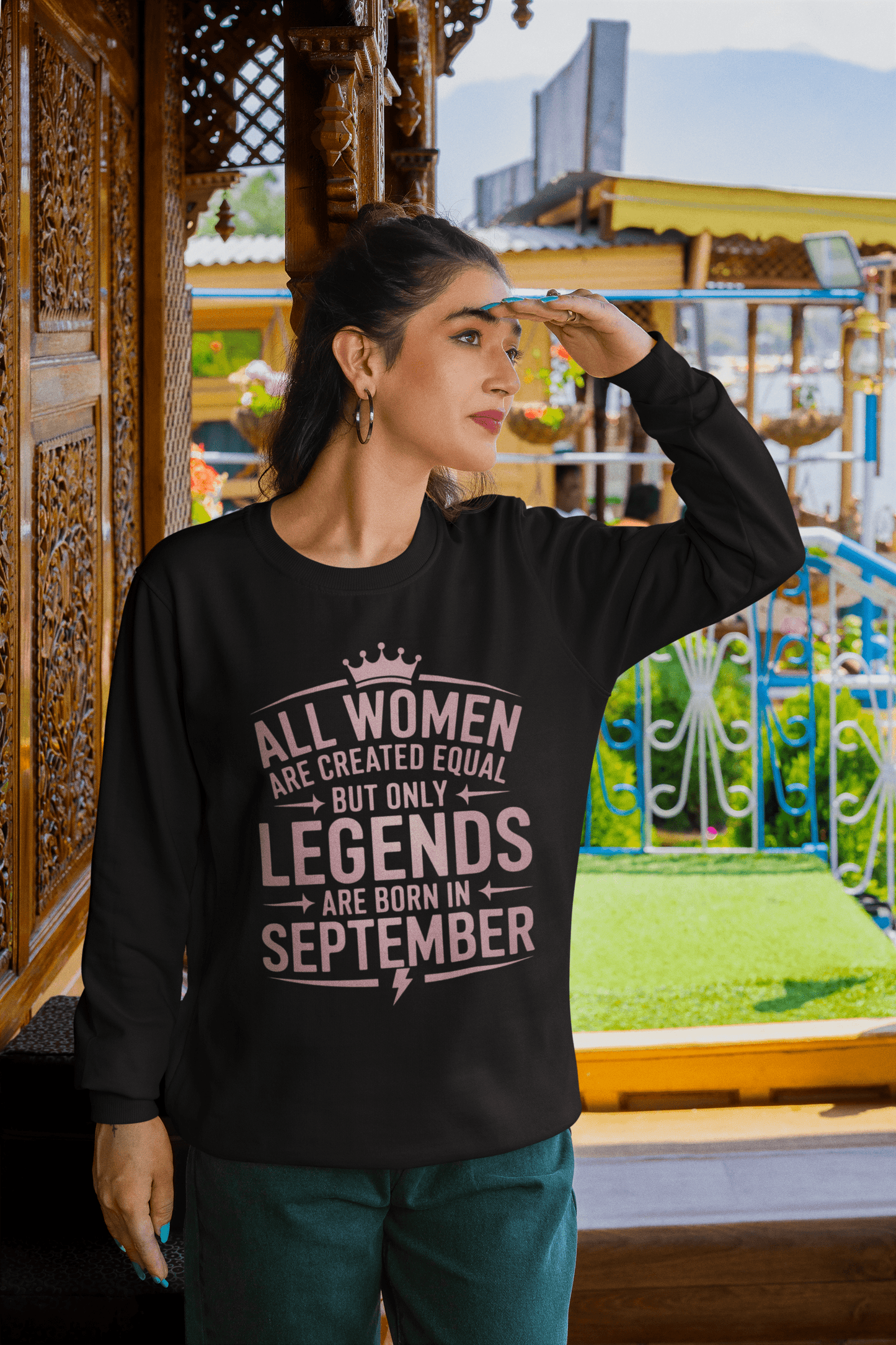 September Birthday Unisex Sweatshirt Full Sleeve (All Women are Created Equal September Born))