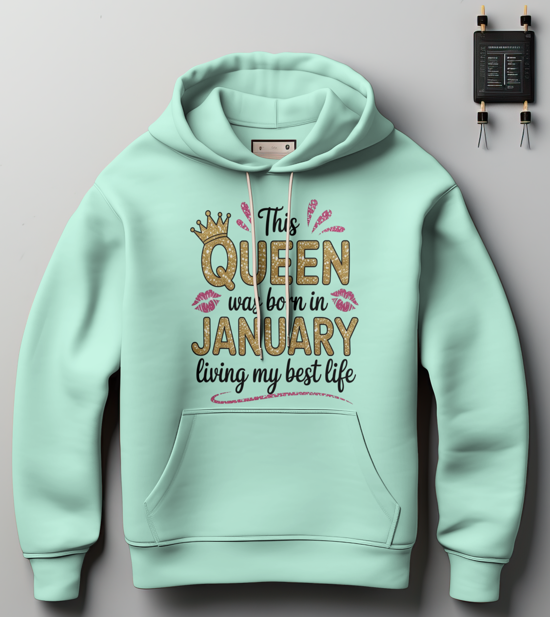 January Birthday Female Hoodie (This QUEEN was born in January, Living my best life.)