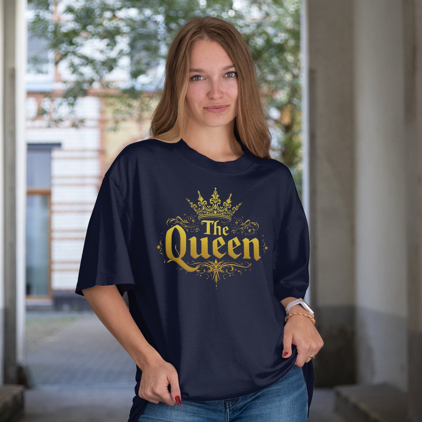 November Birthday Unisex Terry Oversized Tee Half Sleeve(I am a November Girl)