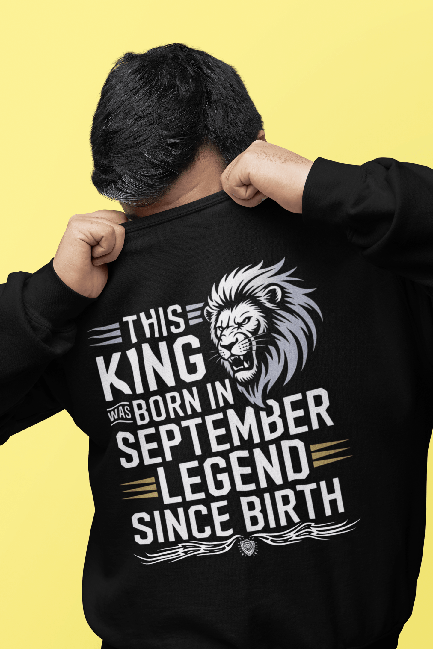 September Birthday Unisex Sweatshirt Full Sleeve (This King Was Born in September)