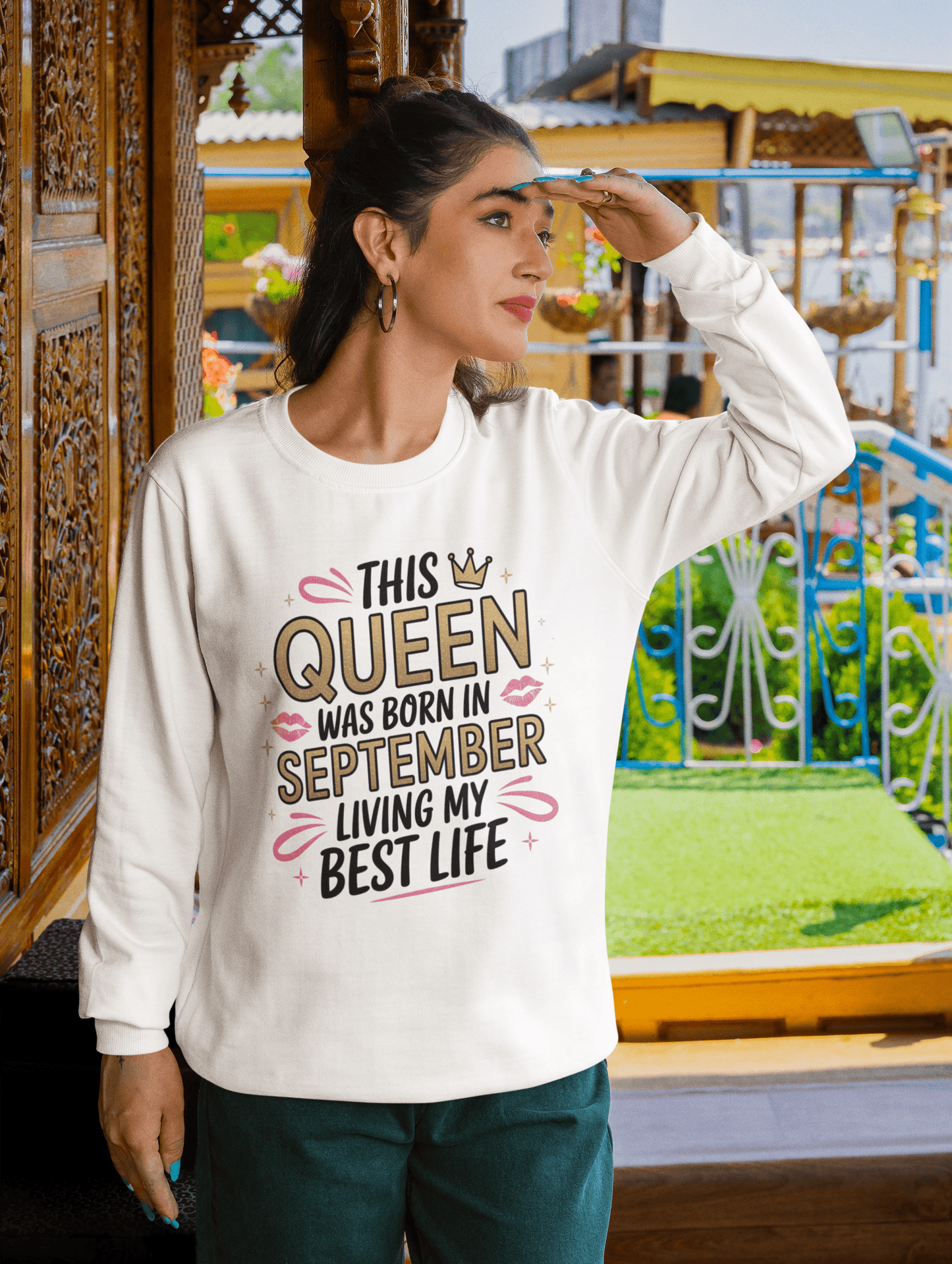 September Birthday Unisex Sweatshirt Full Sleeve (This Queen Was Born in September)