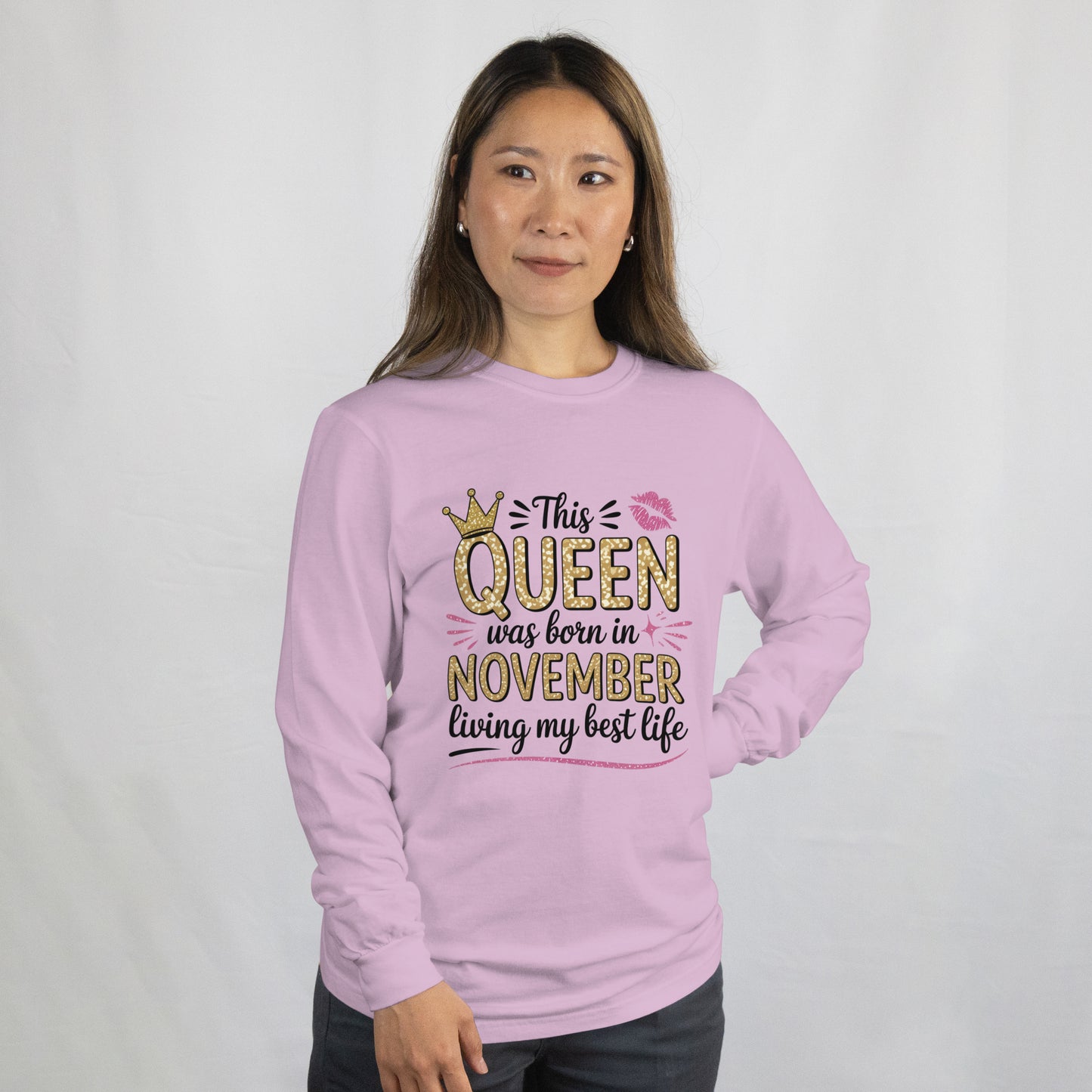 November Birthday Unisex Sweatshirt Full Sleeve (This Queen was born in November)
