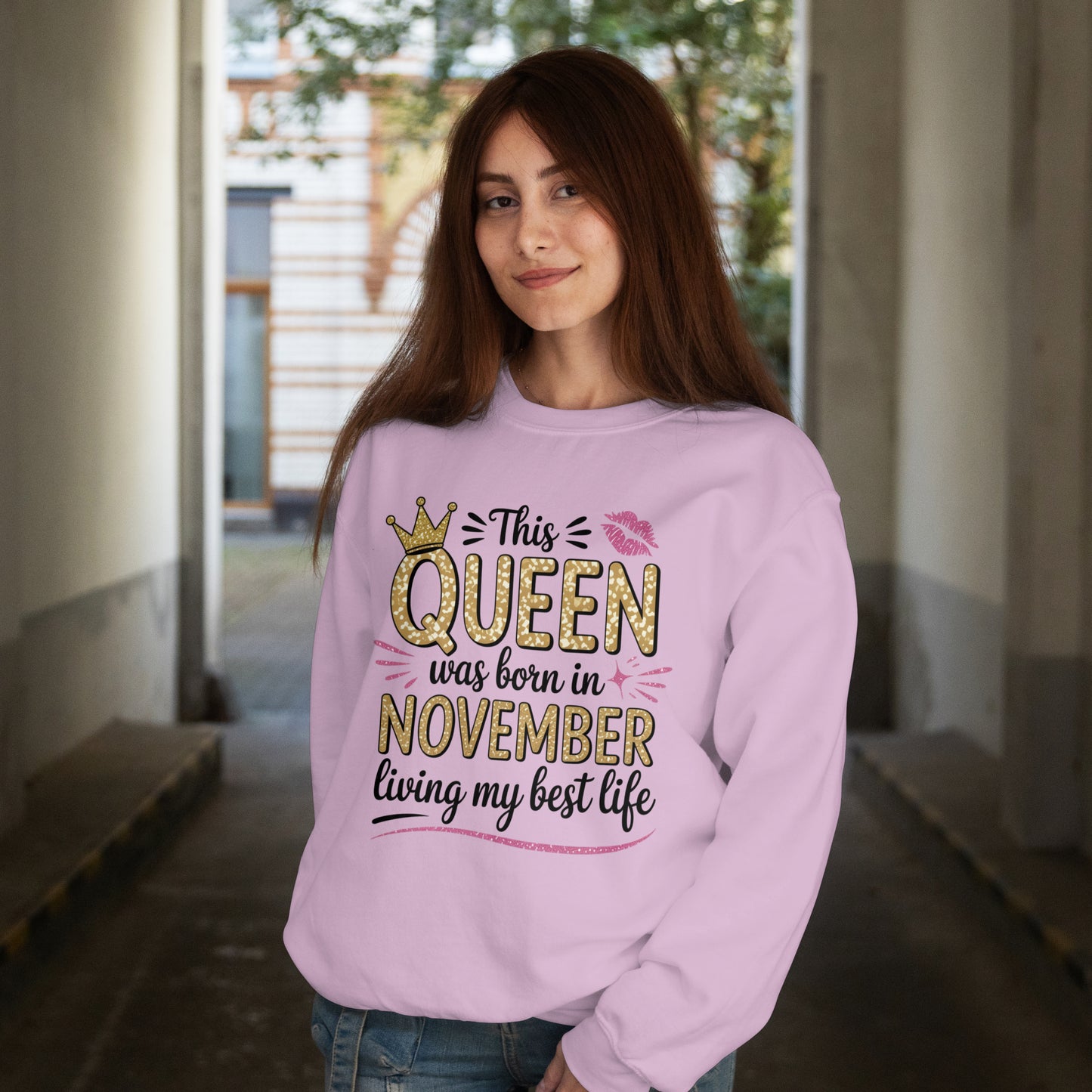 November Birthday Unisex Sweatshirt Full Sleeve (This Queen was born in November)