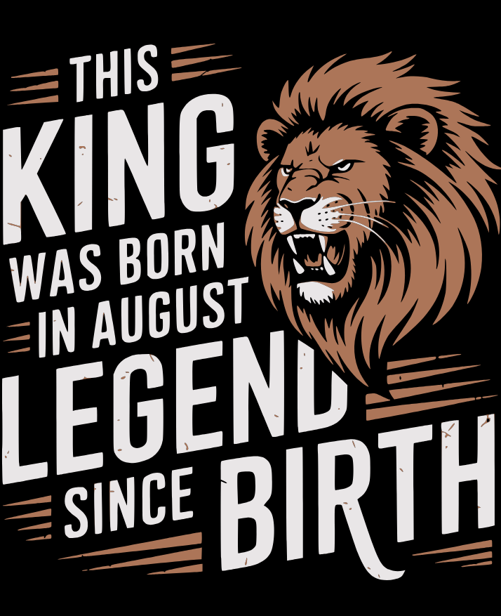 August Birthday Unisex Sweatshirt Full Sleeve (This King was born in August)