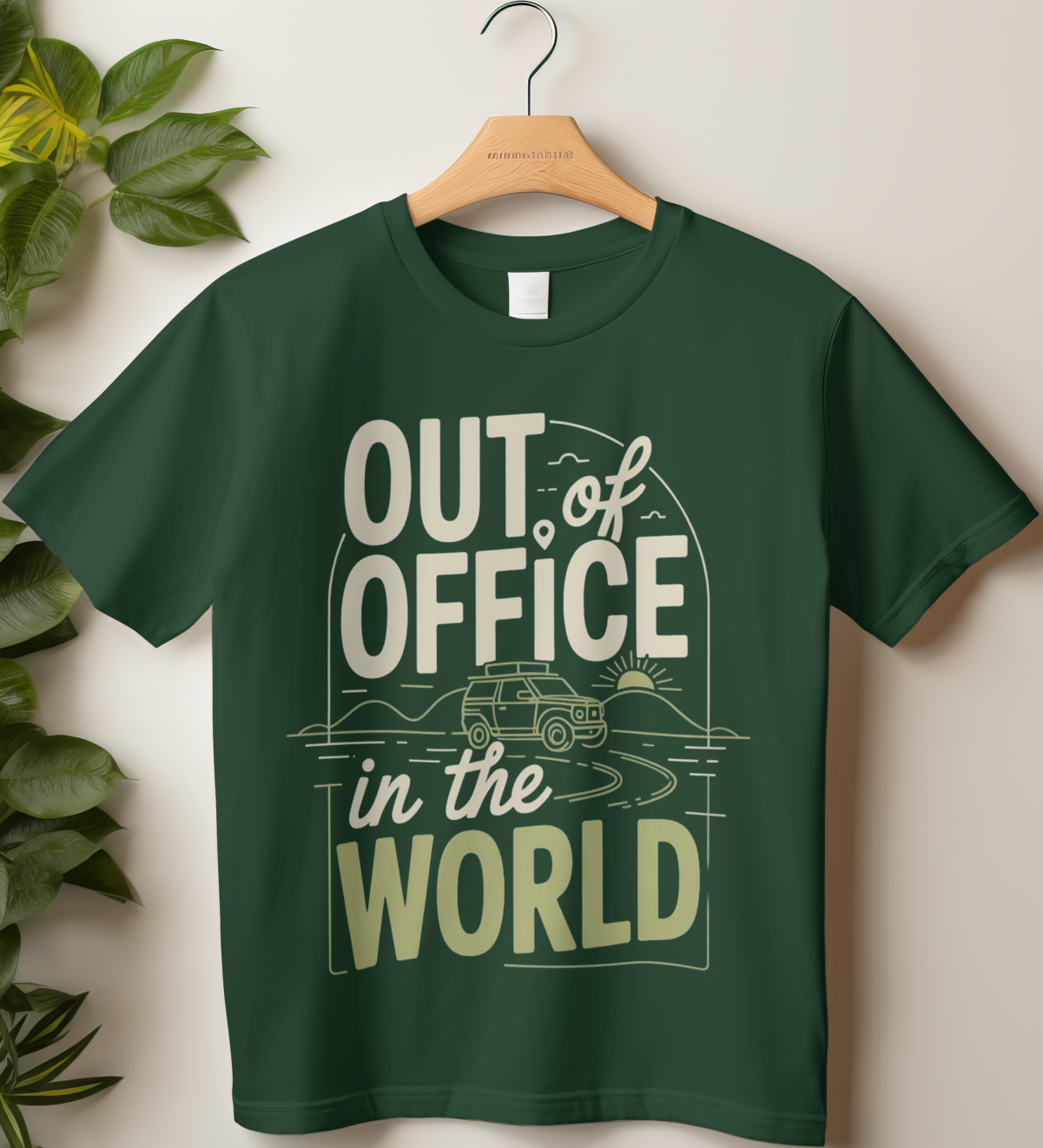Travel T-shirt Classic Crew T-Shirt (Out of Office, In the World)
