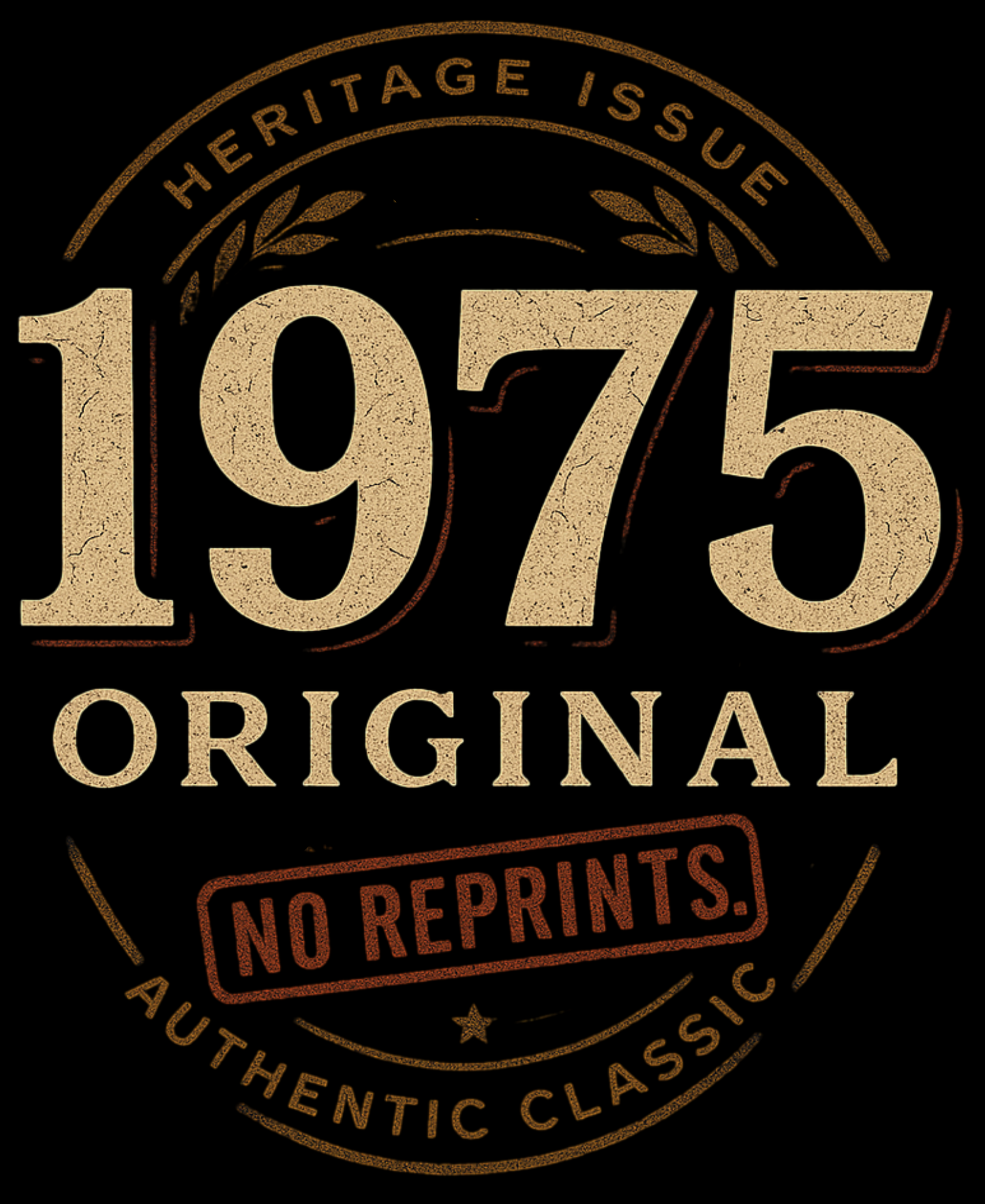 1975 Unisex Classic Crew T-Shirt (Original No Reprint)