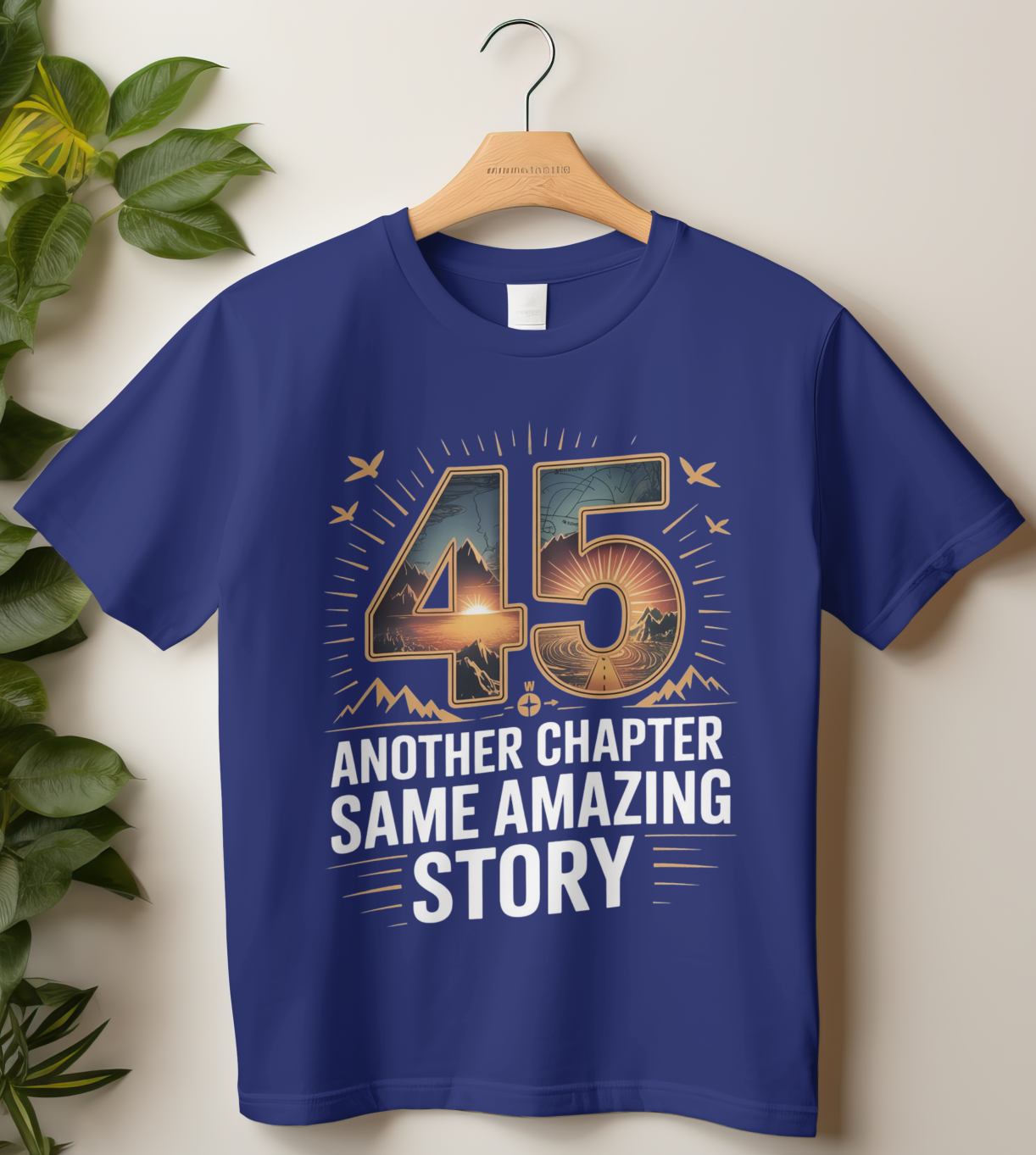 45th Birthday Unisex Classic Crew T-Shirt (45 Another Chapter)