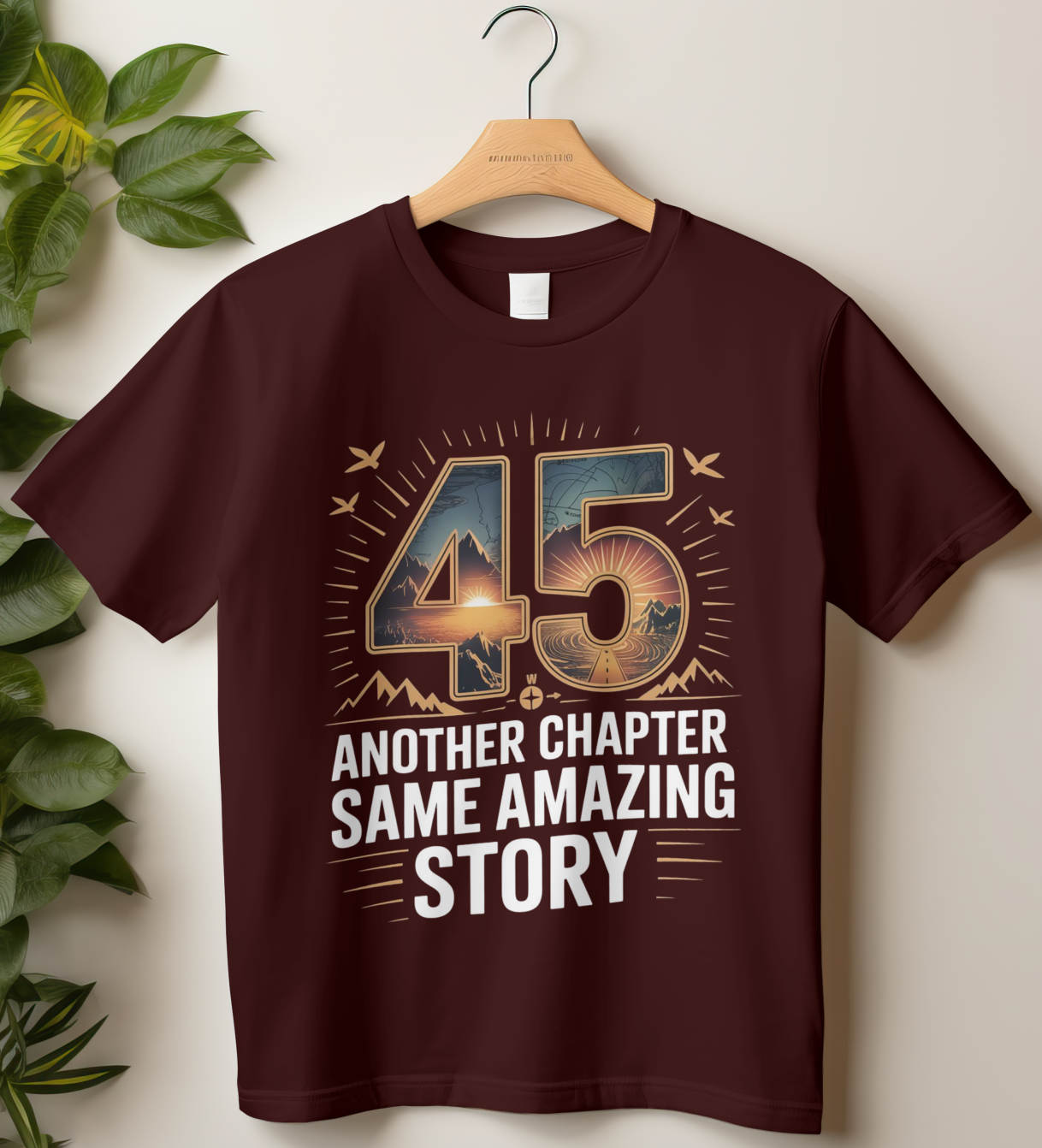 45th Birthday Unisex Classic Crew T-Shirt (45 Another Chapter)