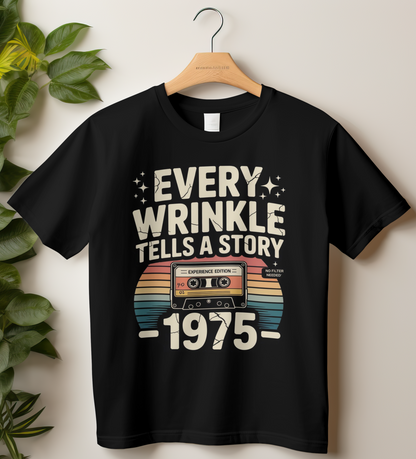 1975 Unisex Classic Crew T-Shirt (Every Wrinkle Tells a Story)