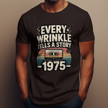 1975 Unisex Classic Crew T-Shirt (Every Wrinkle Tells a Story)