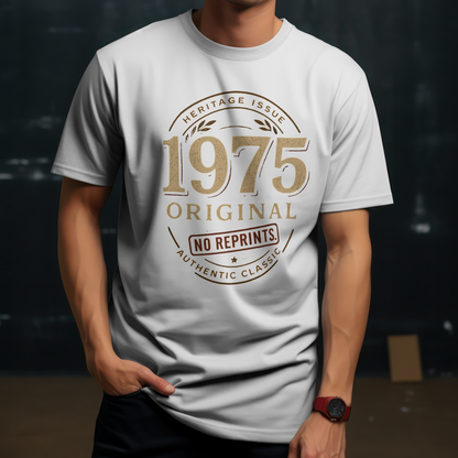 1975 Unisex Classic Crew T-Shirt (Original No Reprint)