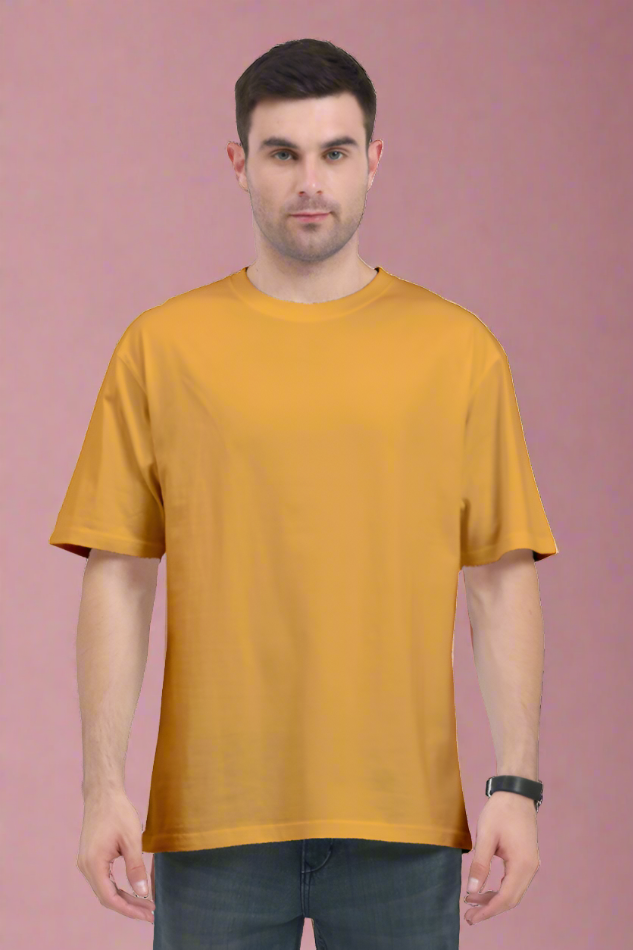 Oversized Classic T-Shirt Solid (Golden Yellow)