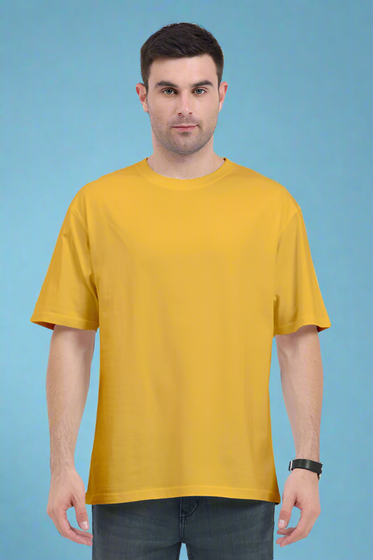 Oversized Classic T-Shirt Solid (Mustard Yellow)