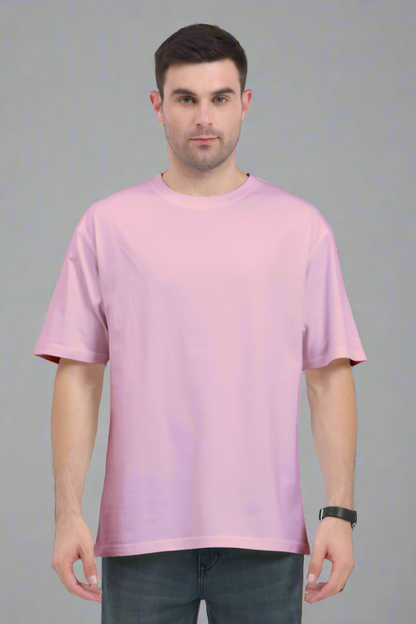 Oversized Classic T-Shirt Solid (Light Baby Pink)