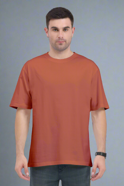 Oversized Classic T-Shirt Solid (Coral)