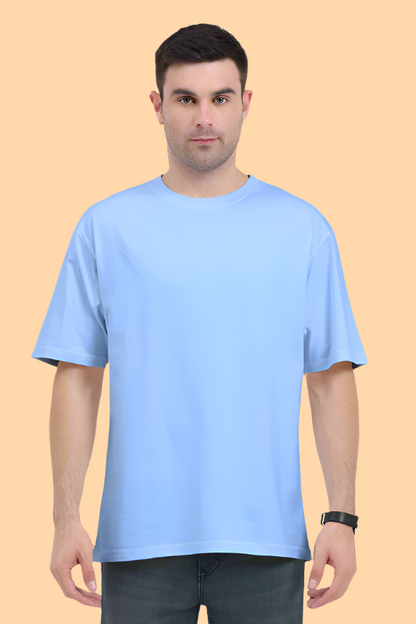 Oversized Classic T-Shirt Solid (Baby Blue)