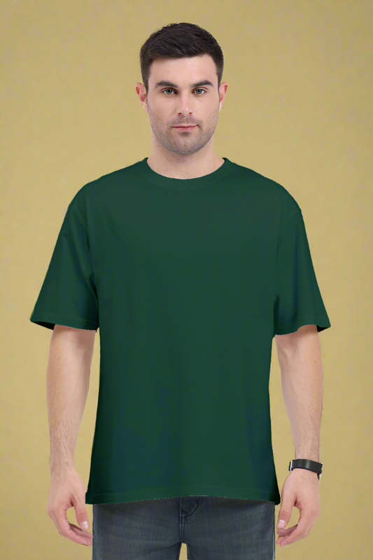 Oversized Classic T-Shirt Solid (Bottle Green)