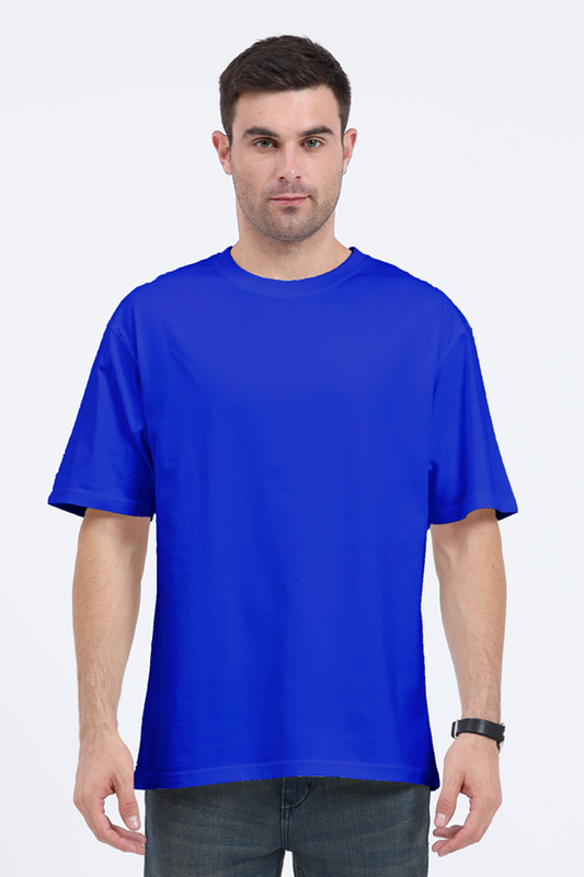 Oversized Classic T-Shirt Solid (Royal Blue)