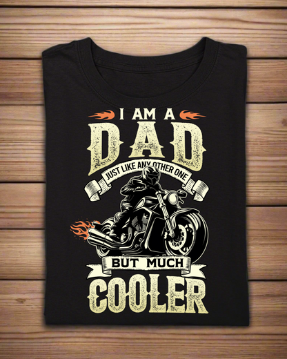 Round Neck Half Sleeve Biker T-Shirt (I am a dad just Like)