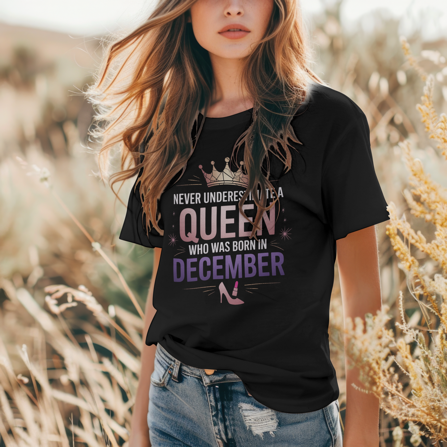 December Birthday Women's Classic T-Shirt (Never Underestimate a Queen)