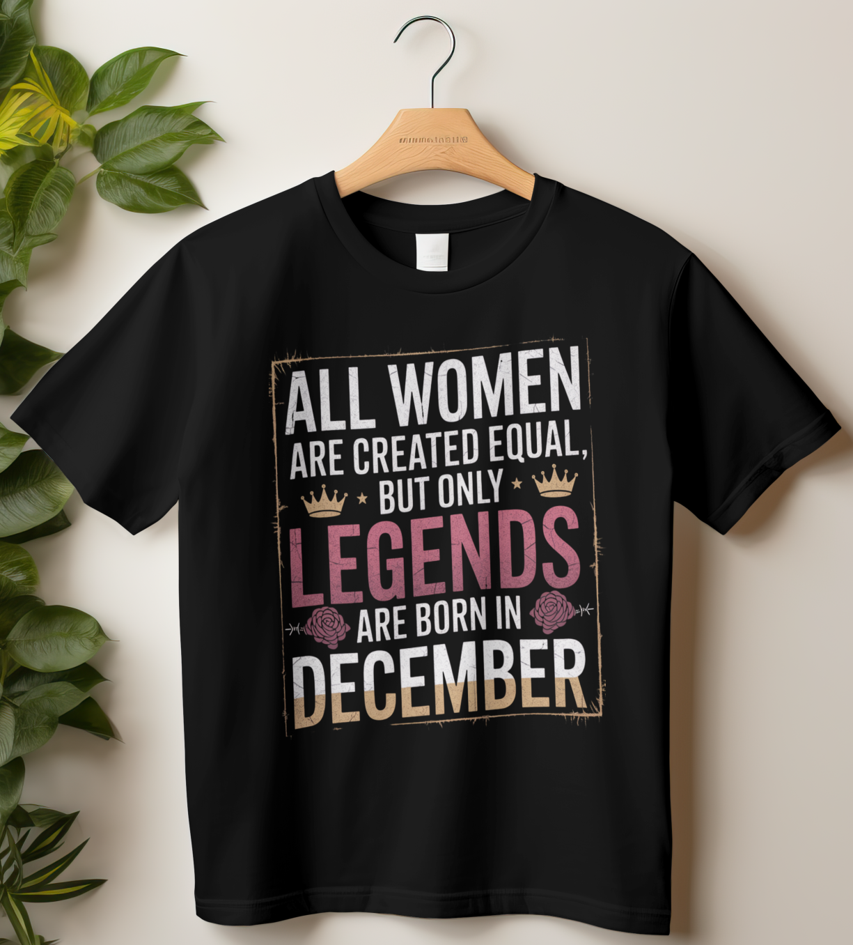 December Birthday Women's Classic T-Shirt (All Women are Created Equal December)