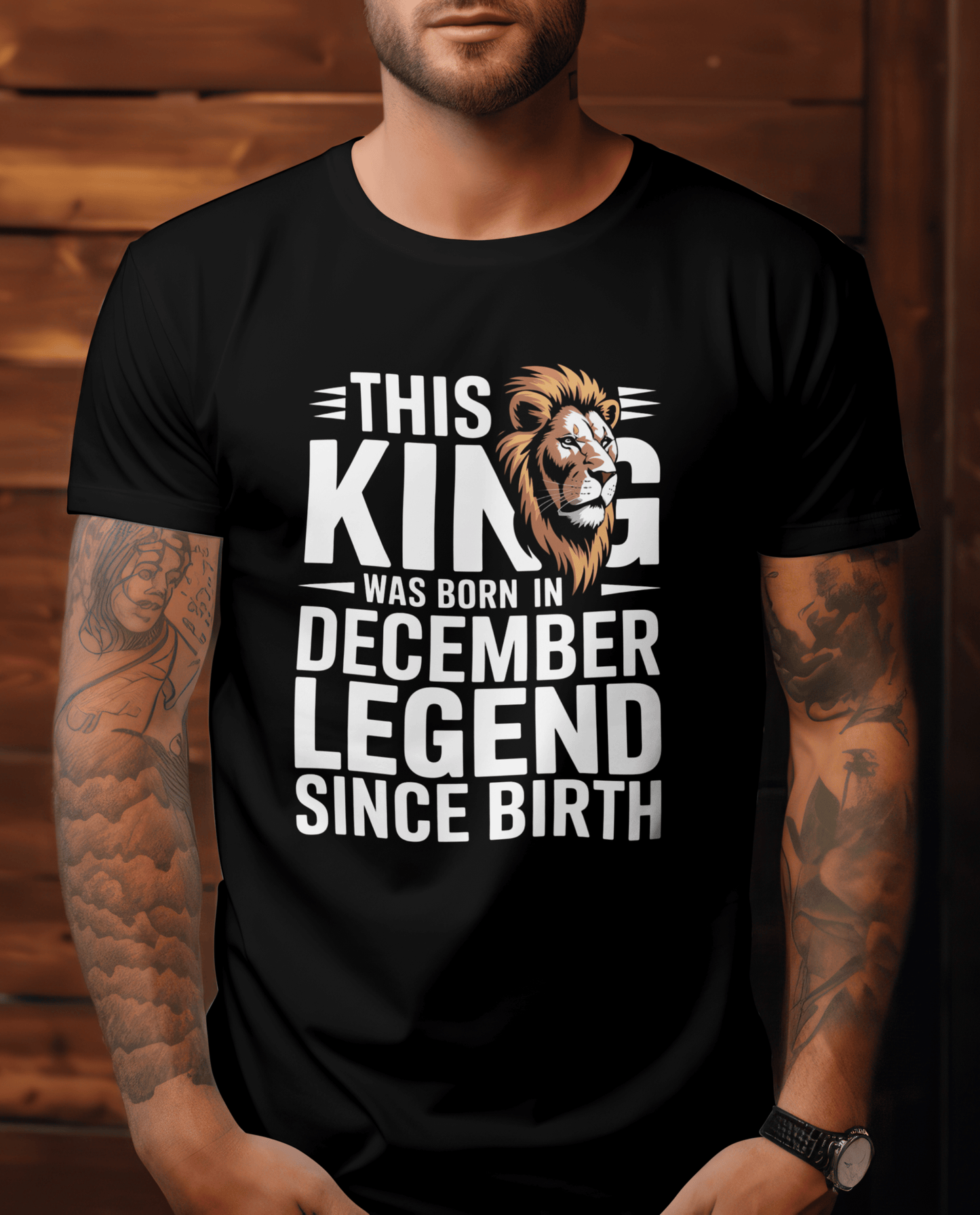 December Birthday Unisex Classic Crew T-Shirt (This king was born in DECEMBER)