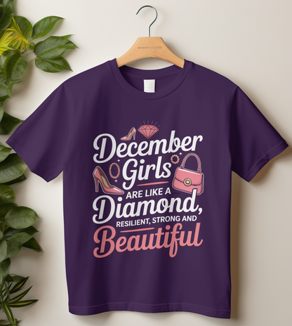 December Birthday Women's Classic T-Shirt (December Girls are like a Diamond)