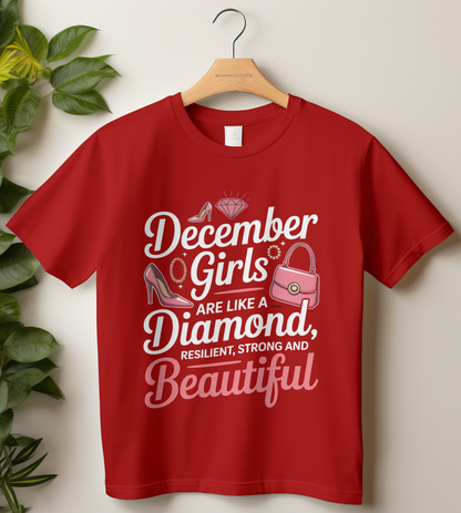 December Birthday Women's Classic T-Shirt (December Girls are like a Diamond)