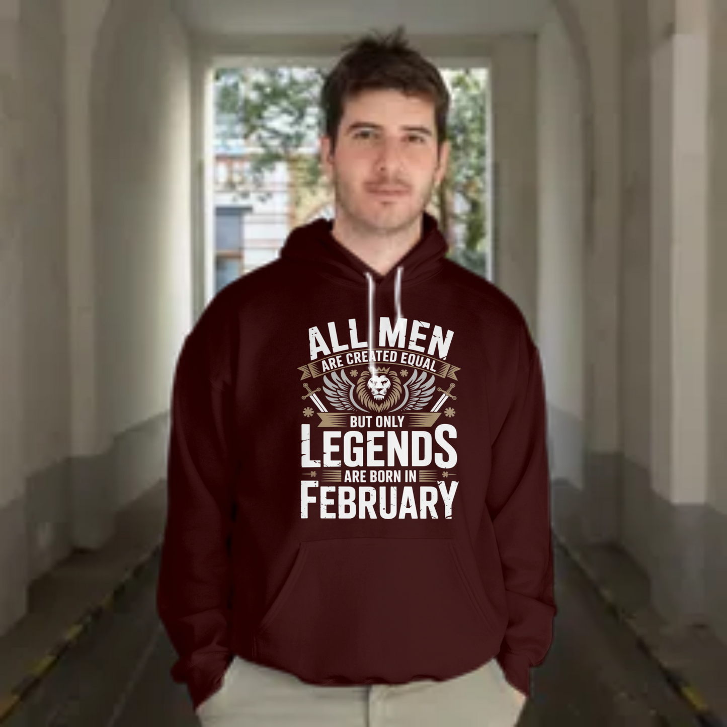 February Birthday Hoodie (All Men are Created Equal)