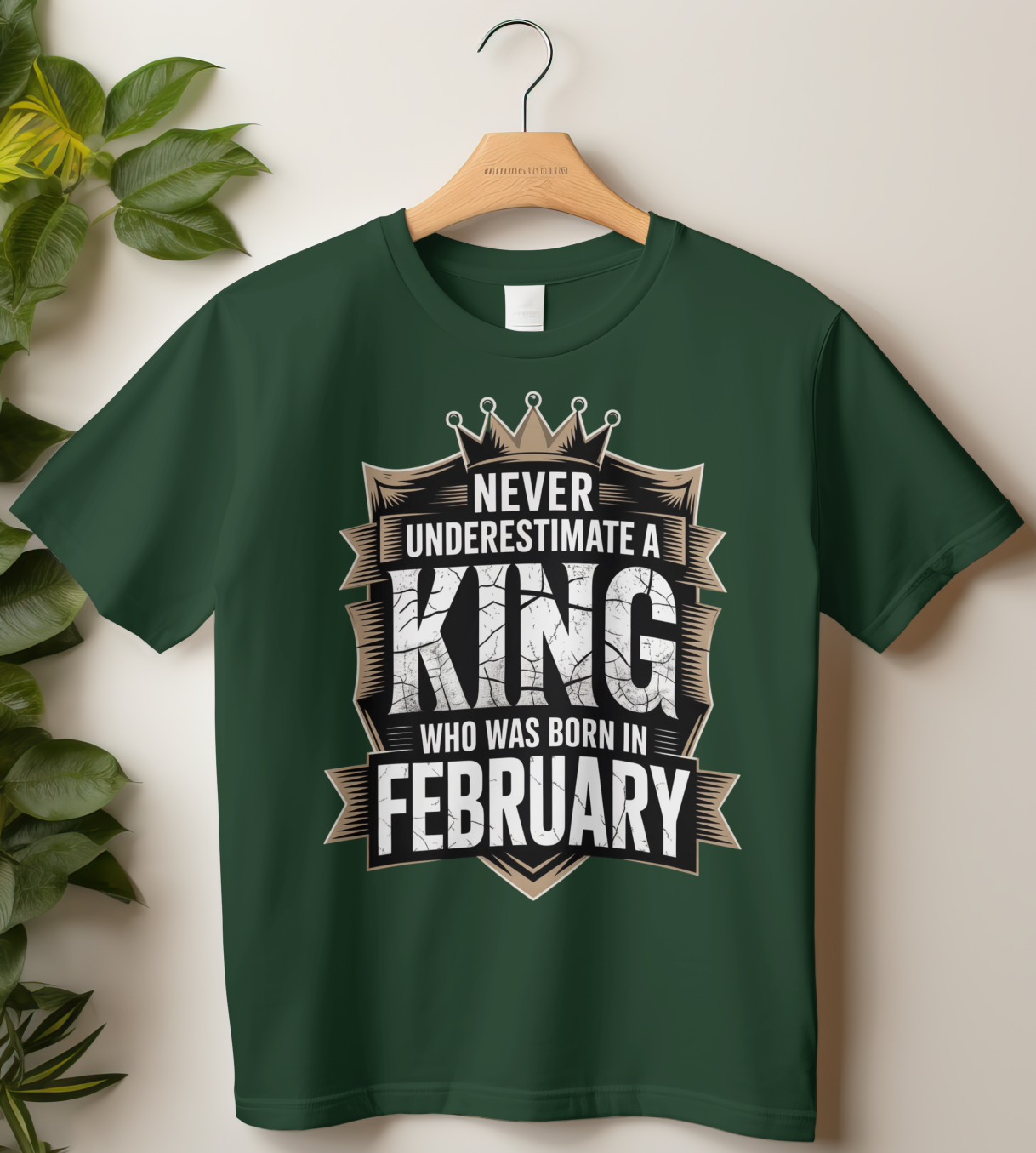 February Birthday Classic Crew T-Shirt (Never Underestimate)