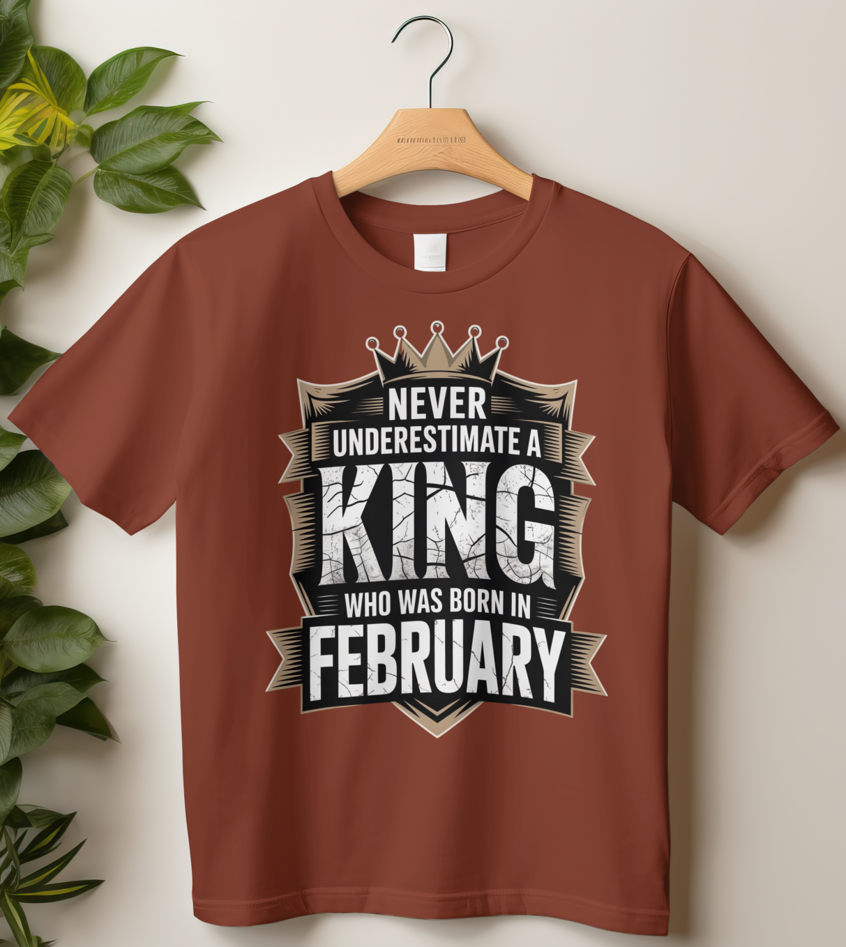 February Birthday Classic Crew T-Shirt (Never Underestimate)