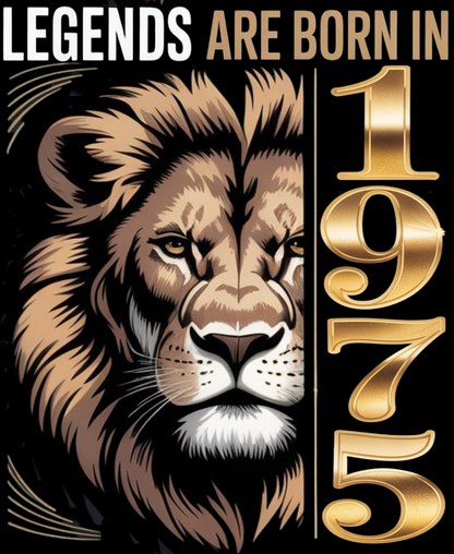 1975 Birthday Male Classic Crew T-Shirt (Legends are born in 1975)