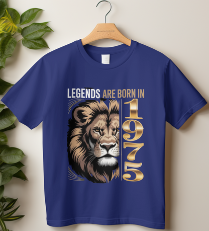 1975 Birthday Male Classic Crew T-Shirt (Legends are born in 1975)