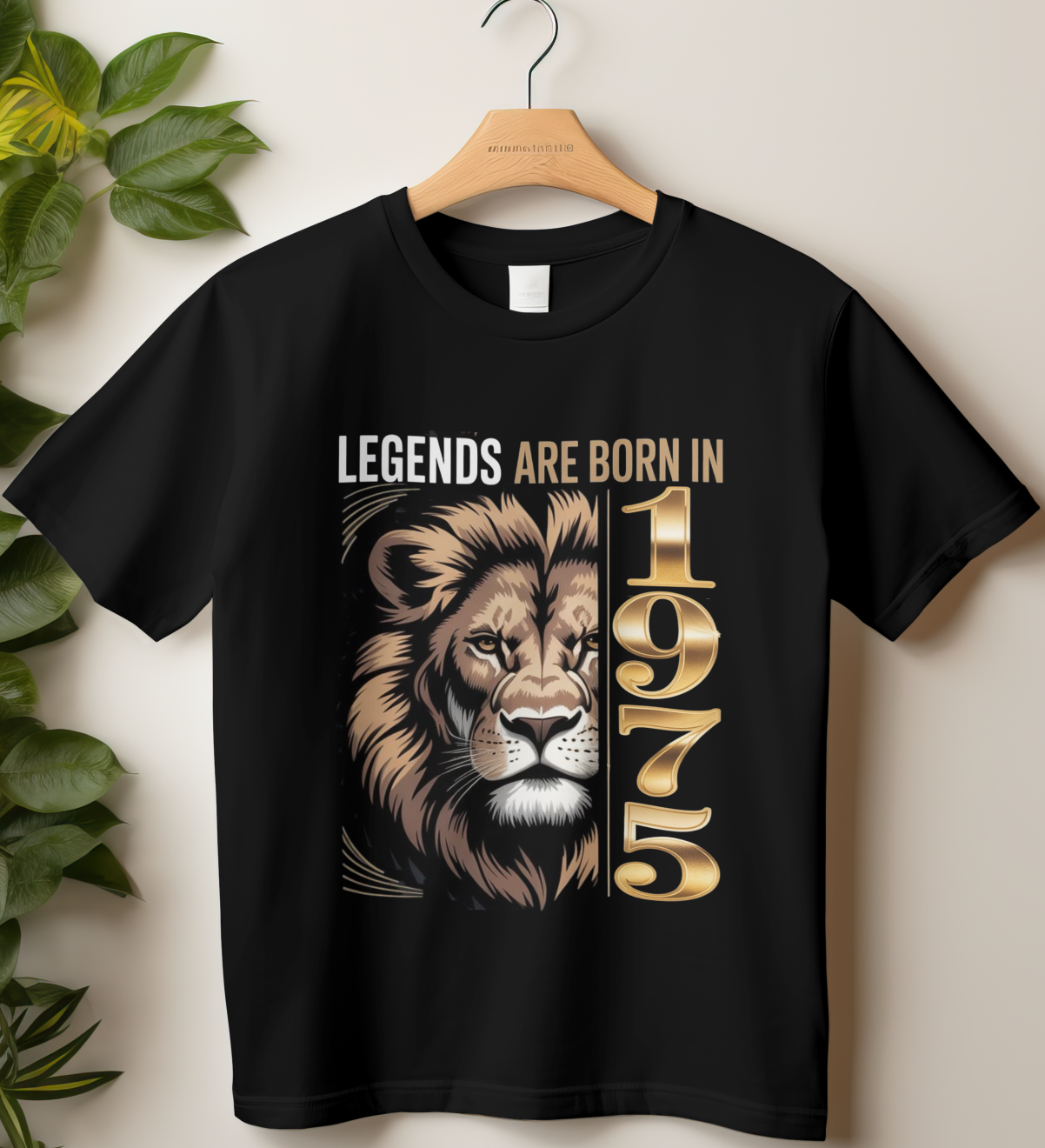 1975 Birthday Male Classic Crew T-Shirt (Legends are born in 1975)