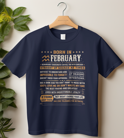 February Birthday Girl's Classic T-Shirt (Born in February)