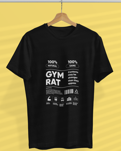 Round Neck Half Sleeve Gym T-Shirt (Gym Rat)