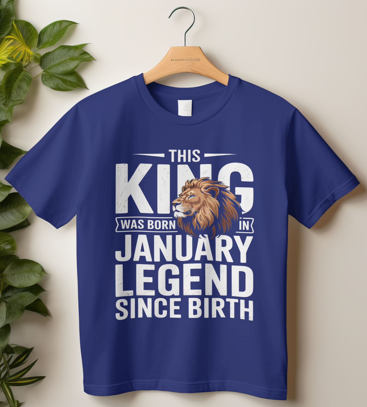 January Birthday Classic Crew T-Shirt (This King Was Born in January)