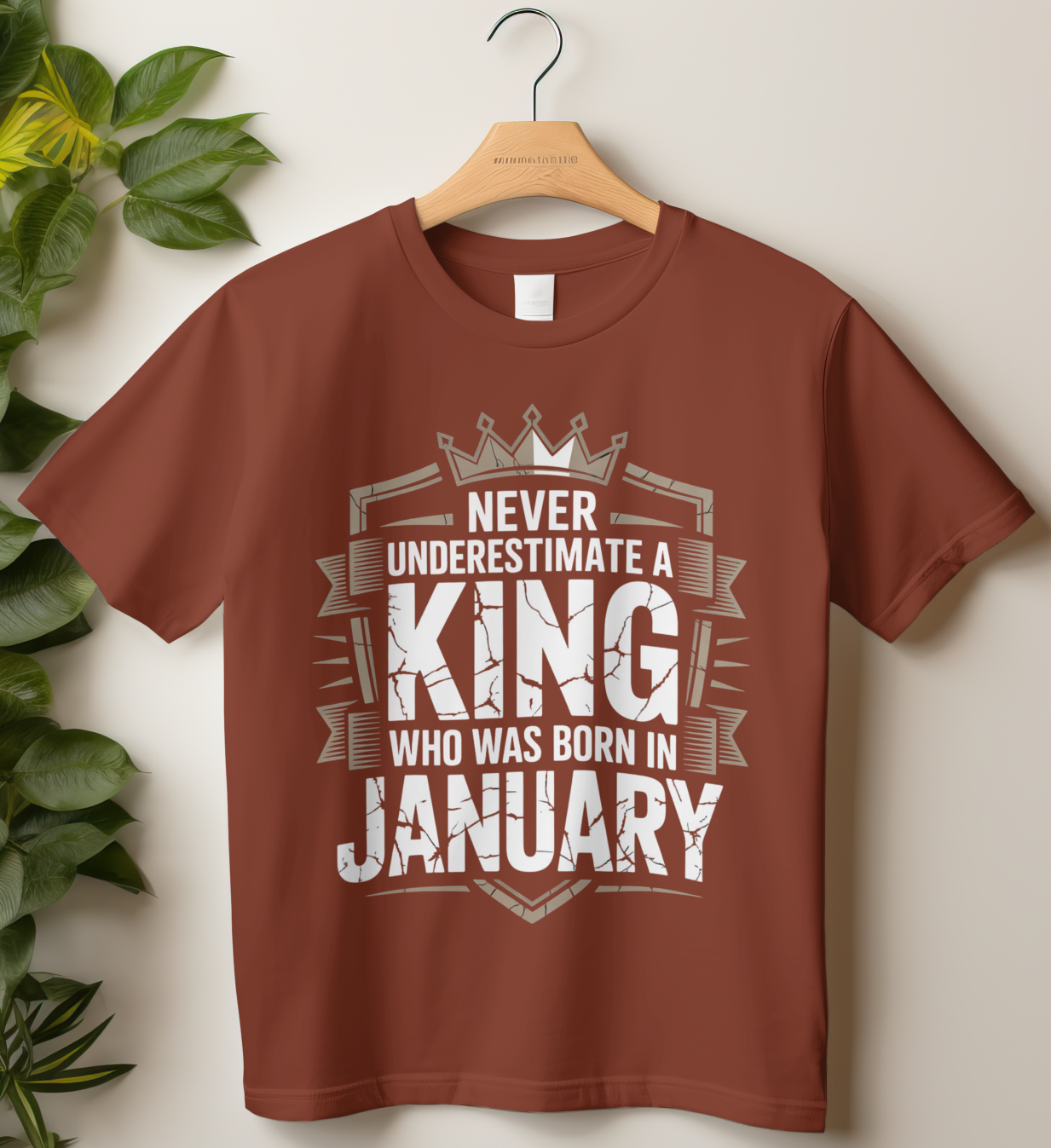 January Birthday Classic Crew T-Shirt (Never Underestimate a King who was born in January)
