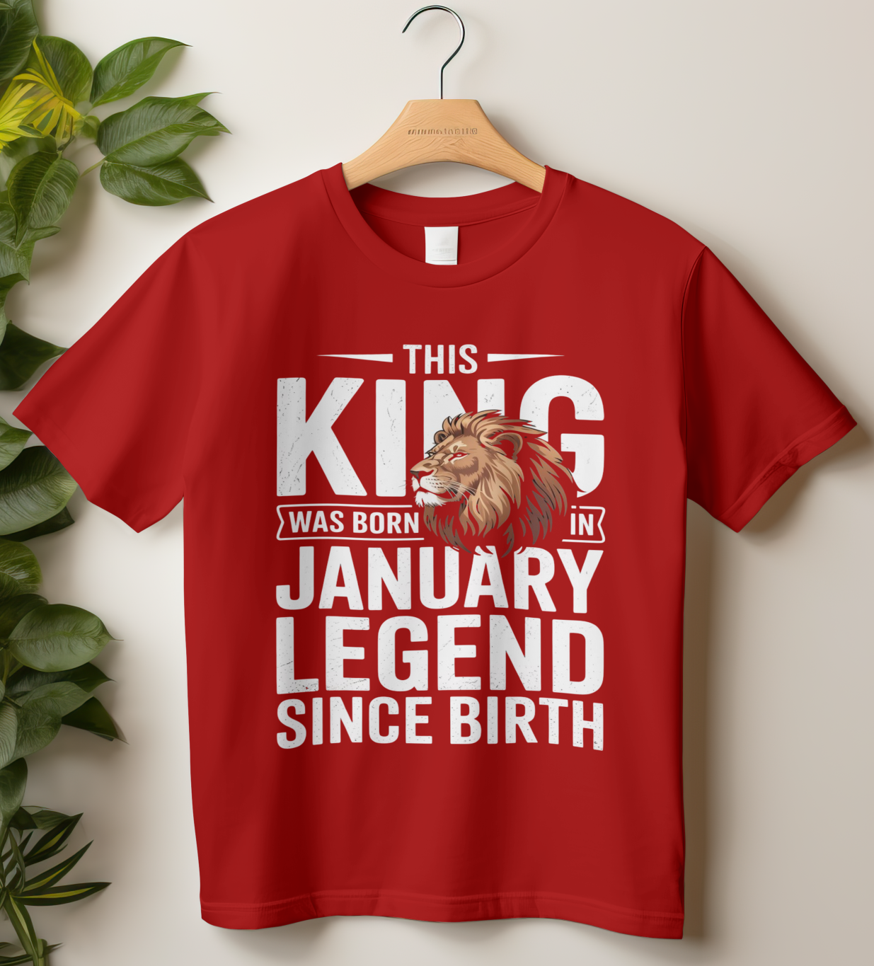 January Birthday Classic Crew T-Shirt (This King Was Born in January)