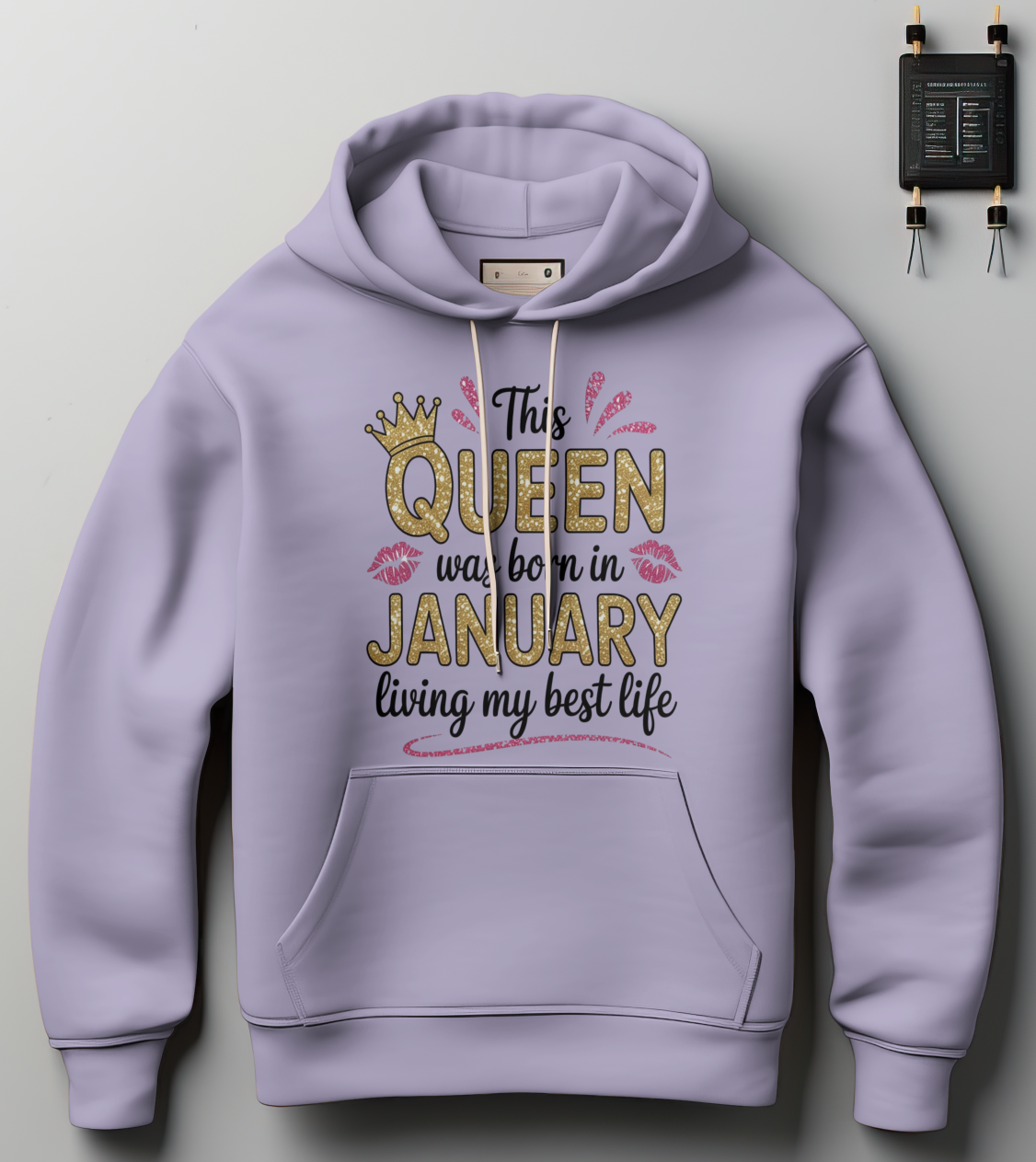 January Birthday Female Hoodie (This QUEEN was born in January, Living my best life.)