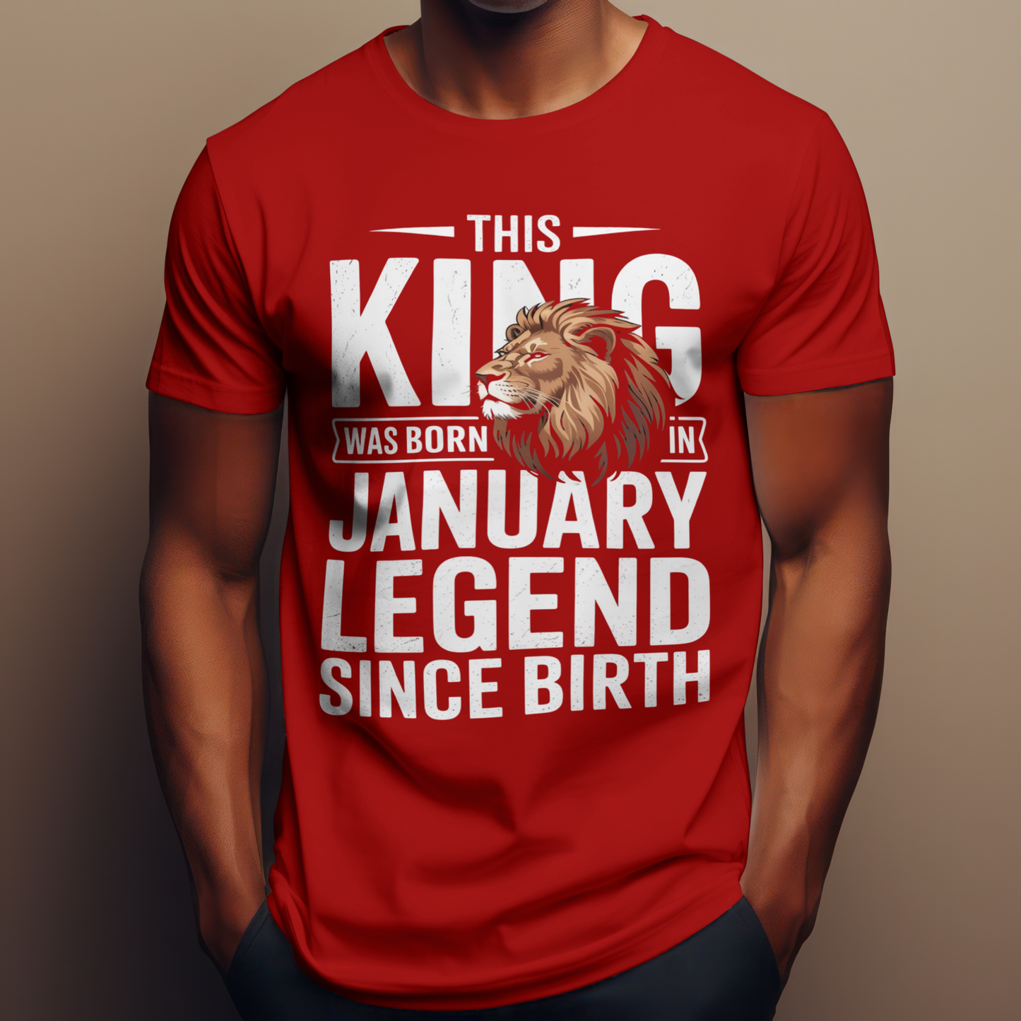 January Birthday Classic Crew T-Shirt (This King Was Born in January)