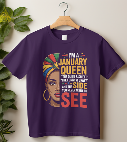 January Birthday Women's Classic T-Shirt (I'm A January Queen)