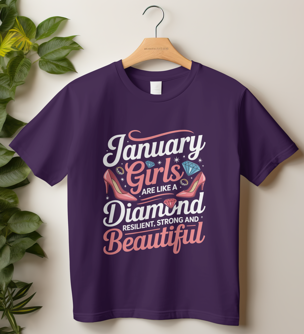 January Birthday Women's Classic T-Shirt (January Girls are like a diamond resilient, strong and beautiful)