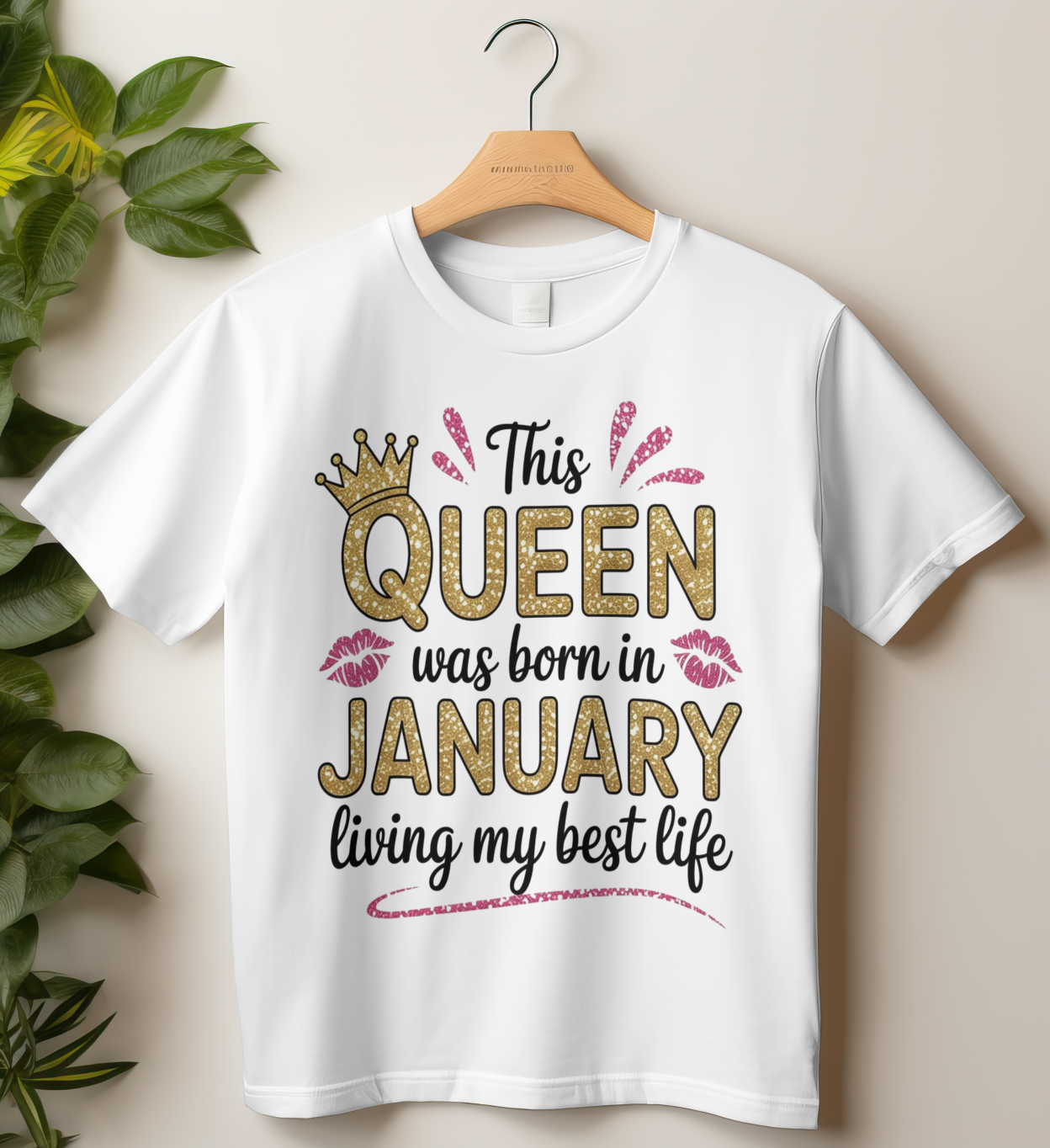 January Birthday Women's Classic T-Shirt (This QUEEN was born in JANUARY, Living my best life)