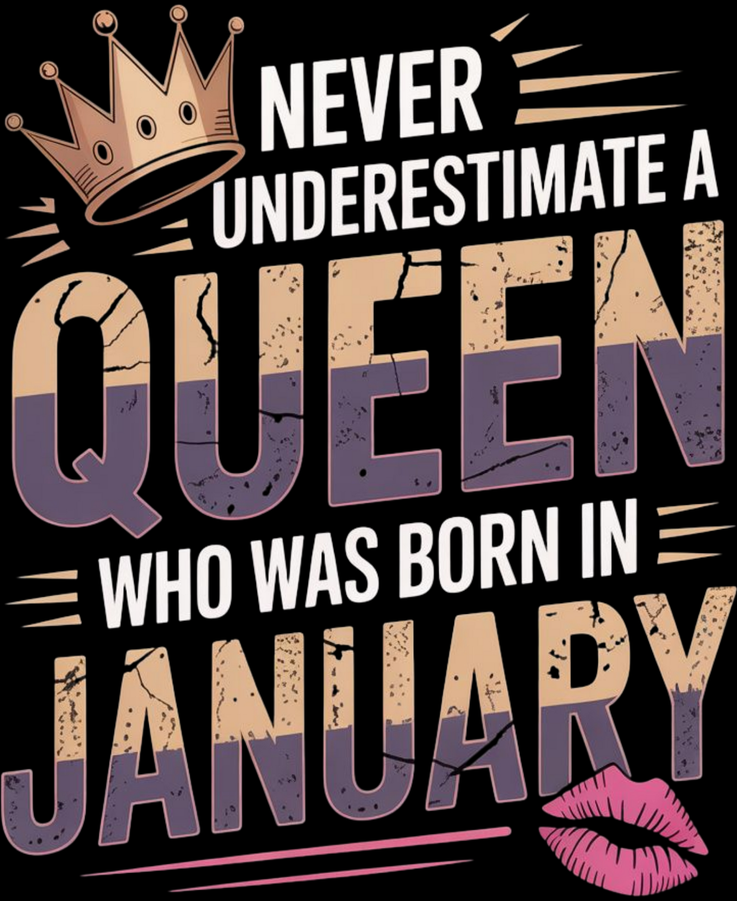 January Birthday Women's Classic T-Shirt (Never Underestimate a Queen Who Was Born in January)