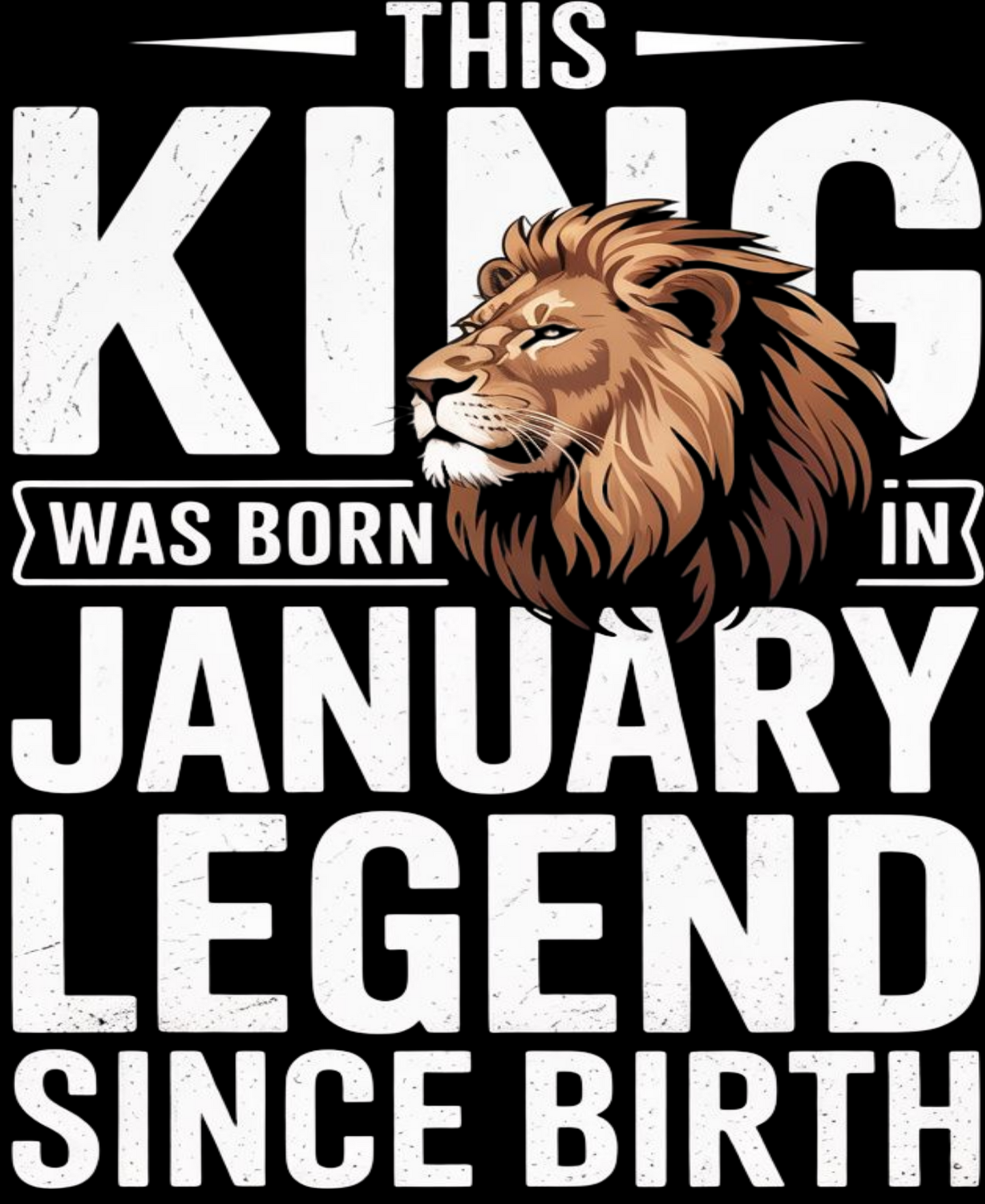 January Birthday Classic Crew T-Shirt (This King Was Born in January)
