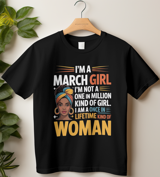 March Birthday Women's Classic T-Shirt (I'm a March Girl)