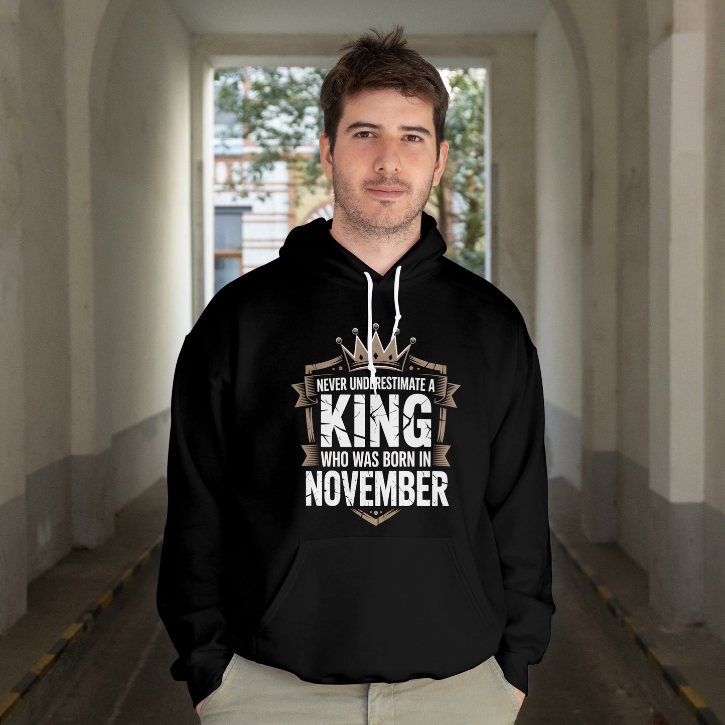 November Birthday Unisex Hoodie Full Sleeve (Never Underestimate a King)