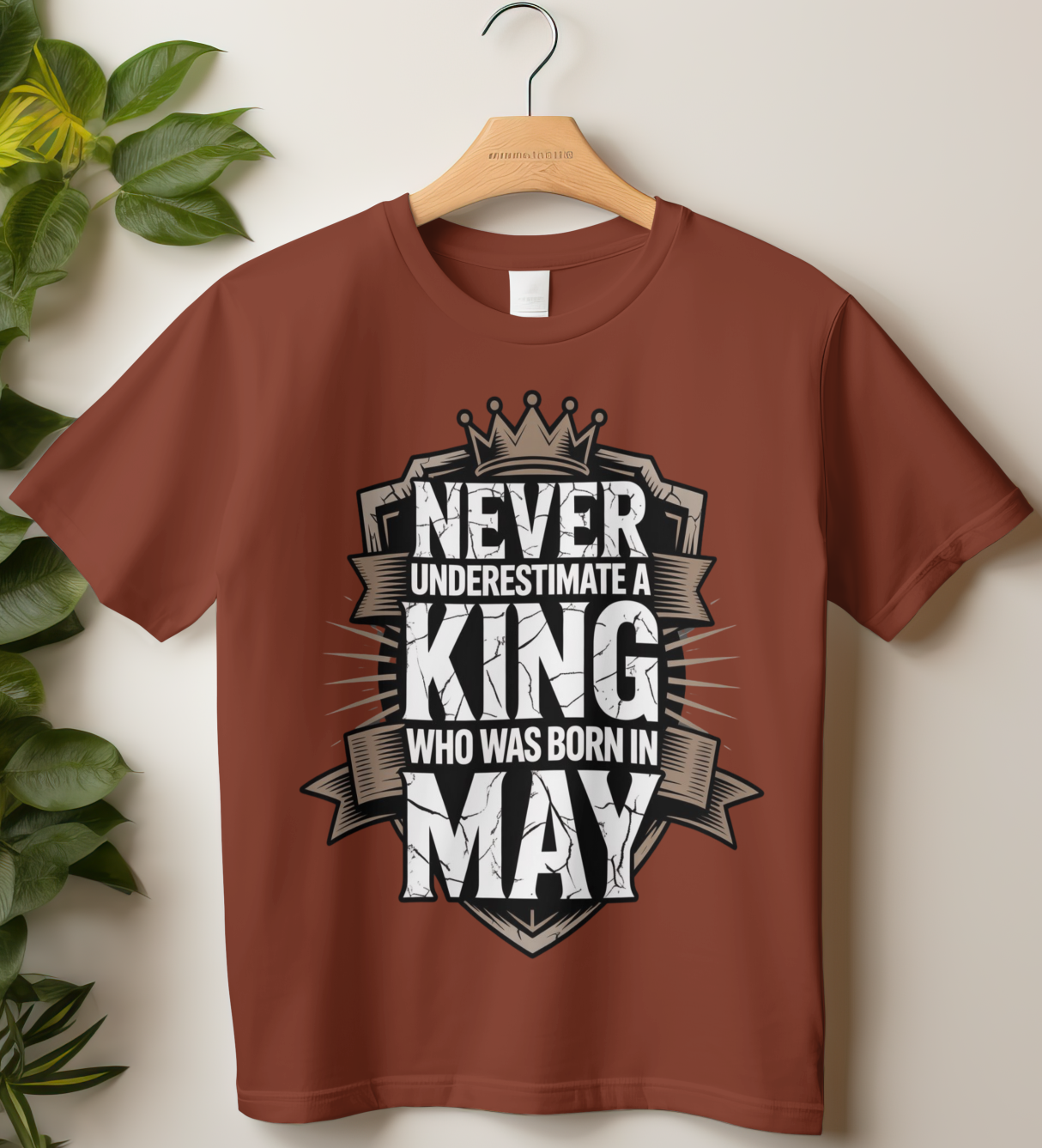 May Birthday Male Classic Crew T-Shirt (Never Underestimate a King who was born in May)